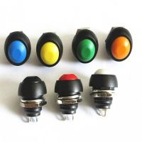 1PCS PBS-33B Small waterproof push button switch 12mm round non-locking self-reset switch push button jog switch  Power Points  Switches Savers