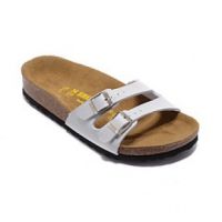 BIRKENSTOCK "ของแท้" รองเท้าแตะ รองเท้าชายหาด หนังคอร์ก พื้นแบน สไตล์เยอรมัน สําหรับผู้หญิง