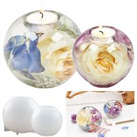 【CC】❦✿✈  Epoxy Resin Mold Sphere Candle Holder Mirror Silicone Mould