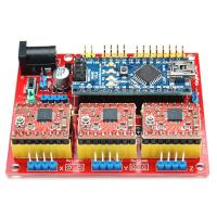 CNC Shield V4 Engraving Machine Board + A4988 Stepper Motor Driver 3 ชิ้น พร้อม Arduino Nano