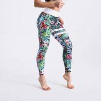 【CC】 Fashion Waist Digital Printed Leggings Push Up Sport GYM