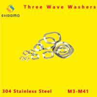 【hot】☢ Spring Wave Washer Three Wave Crest Wave Type Gasket Wave Washer Spring Washer Wave Washers 304 Stainless Steel GB M3-M41