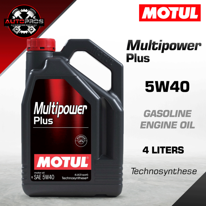 Motul Multipower Plus 5W-40 Technosynthese Engine Oil 4L | Lazada PH