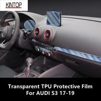 For AUDI S3 17-19 Car Interior Center Console Transparent TPU Protective Film Anti-Scratch Repair Film Accessories Refit