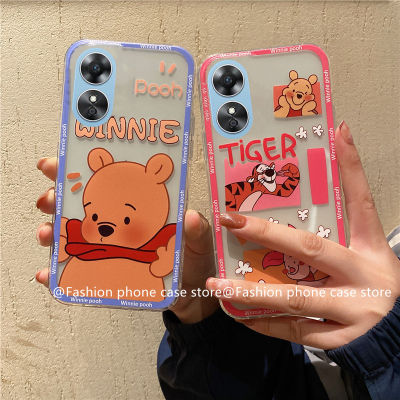 เคสโทรศัพท์ OPPO A38 4G เคส Phone Case ใหม่ล่าสุดน่ารักการ์ตูนหมีหมูสีชมพูราคาไม่แพงซิลิโคนนิ่ม OPPOA38 4G 2023