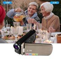 2.7K Handheld Digital DV Camera with 3.0-Inch Rotatable Display Household Portable 18X Zoom 48 Megapixel Digital Camera