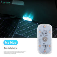 Aitemay 1PC รถ Mini USB LED บรรยากาศไฟไร้สาย Touch Light Magnetic Ambient โคมไฟเพดาน USB Charge โคมไฟฉุกเฉิน