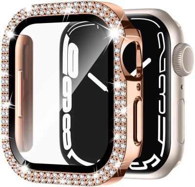 Diamond Bumper Protective Case for Apple Watch Cover Series 7 6 SE 5 4 3 38MM 42 MM For Iwatch 45mm 41mm 40mm 44 mm Cases Cases