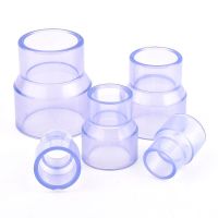 1 5pcs ID 25 63 To 20 50mm UPVC Transparent Straight Reducing Supply Tube Joint Garden Irrigation Pipe Fittings