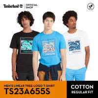 Timberland Mens AF Brand Logo AOP Tee เสื้อยืด (TS23A655S)