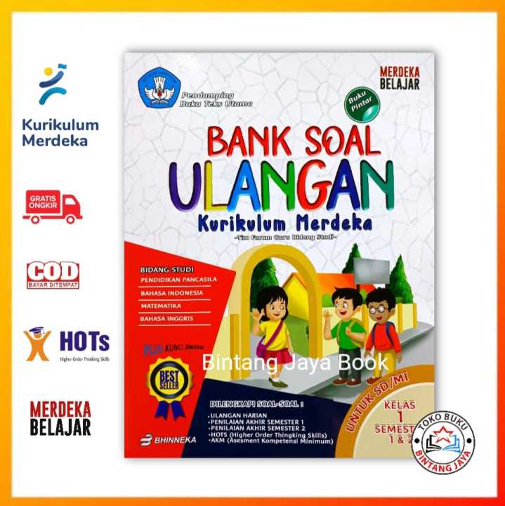 Buku Bank Soal Kurikulum Merdeka Kelas 1 SD - Buku Pintar Bank Soal SD ...