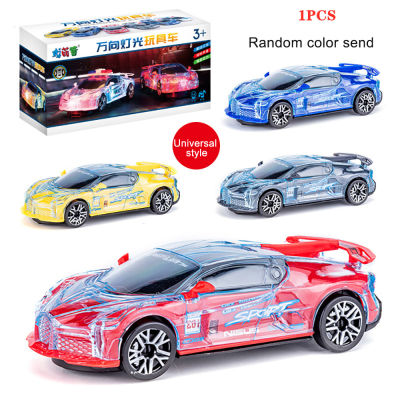 【On Sale】 1 PC Toy Car For Kids Electric Racing Car Music LED Light Cool Toy Car Gift (Random Color)
