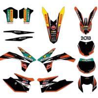 Sticker decals Graphics kit For SX SXF 2011 2012 EXC 2012 2013 XC 2011 125 200 250 300 350 450 Dirt Pit Bike Parts