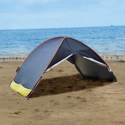 ☍♕卍 beach tents childrens outdoor play sand-excavating quick-opening simple portable triangular folding sunscreen awnings