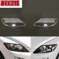 ZR สำหรับ Mazda CX7 CX-7 2008-2014ปลอกครอบไฟหน้าแบบใสเลนส์ไฟหน้าที่เปลี่ยนฝาครอบด้านซ้ายและขวา