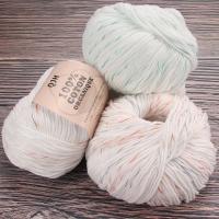 Hot sell QJH 10PCS 100 Organic Cotton Yarn Pure/Mixed Color Yarn Knitting Yarn - Crochet Yarn Soft 10 Strands Hank Yarn Machine Washabl