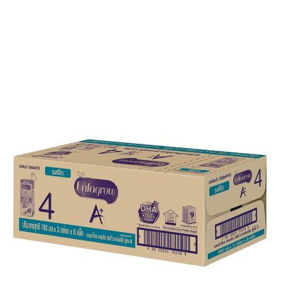 สินค้ามาใหม่! เอพลัส นมยูเอชที สูตร 4 รสจืด 180 มล. แพ็ค 24 กล่อง A+ Milk 180 ml x 24 Boxes ล็อตใหม่มาล่าสุด สินค้าสด มีเก็บเงินปลายทาง