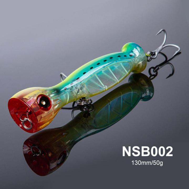 noeby-jet-popper-เหยื่อล่อปลา-s-130mm-50g-เหยื่อน้ำเค็มแบบแข็งประดิษฐ์สำหรับเกมใหญ่เหยื่อล่อปลาทะเลทูน่า