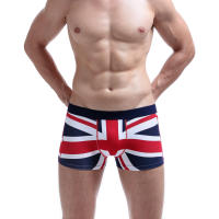 Seobean Mens Underwear British Style Mens Underwear Mid-Waist Cotton Mens Pants Arrow Pants