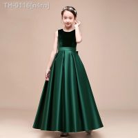 ✵№◇ n4rn Elegante vestido de baile cetim para festas formais gala adolescentes roupas infantis violino meninas bebês 2023