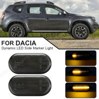 A2PCS สำหรับ Dacia Dokker Duster Lodgy Logan Docks LED Dynamic Side Marker Light สำหรับ Renault Megane Twingo Clio ไฟเลี้ยว LampM