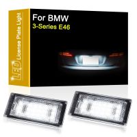 [Hot K] โคมไฟแผ่นตัวเลข LED 12V สำหรับ BMW 3-ชุด E46 2D/M3 330 320 325 318 316 2004 2005 2006ประกอบไฟป้ายทะเบียนรถสีขาว