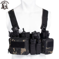 CS Match Wargame TCM Chest Rig เสื้อกั๊กยุทธวิธีทหาร Gear Pack กระเป๋านิตยสาร Holster Molle ระบบเอวผู้ชายไนลอน Swat