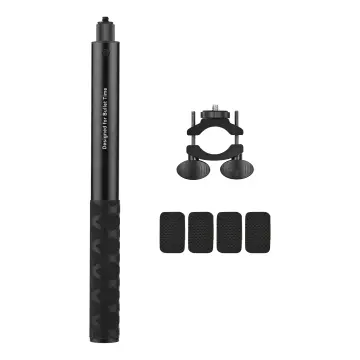 TELESIN TE-MNP-117 1.16m/ 3.8ft Carbon Fiber Selfie Stick Adjustable  Extension Pole with 14 Inch Screw Replacement for Insta 360 One X/ One X2/  One R Panoramic Action 