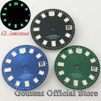 Goutent หน้าปัด Jam Tangan Hijau สีดำสีน้ำเงินฆ่าเชื้อ29มม. C3แสงมากสำหรับติดตั้ง NH35/NH35A อุปกรณ์เสริมการเคลื่อนไหวอัตโนมัติ