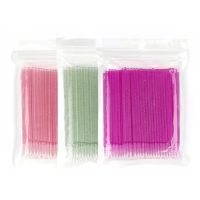 ✑✟▨ New 100/5Pcs/bag Disposable MicroBrush Eyelashes Extension Individual Lash Removing Swab Micro Brush For Eyelash Extension Tools