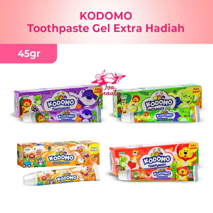 [ EXTRA HADIAH ] KODOMO Toothpaste Gel Pasta Gigi Anak 45gr BPOM