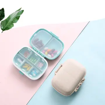 Portable Small Medicine Box Household Item Travel Drug Container Mini  Silicone Sealed Case Medical Storage Organizer