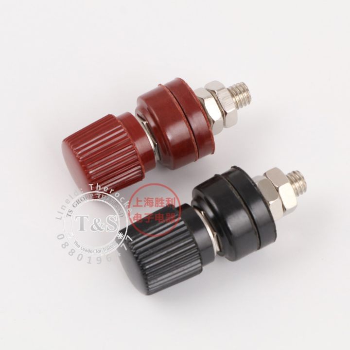 คู่-connector-battery-เทอมินอล-ขั้วแบต-ขั้วต่อเทอร์มินัล-ขั่วต่อแบต-stud-terminal-ขนาด-6-8-10mm-สีดำ-แดง-ราคา-คู่