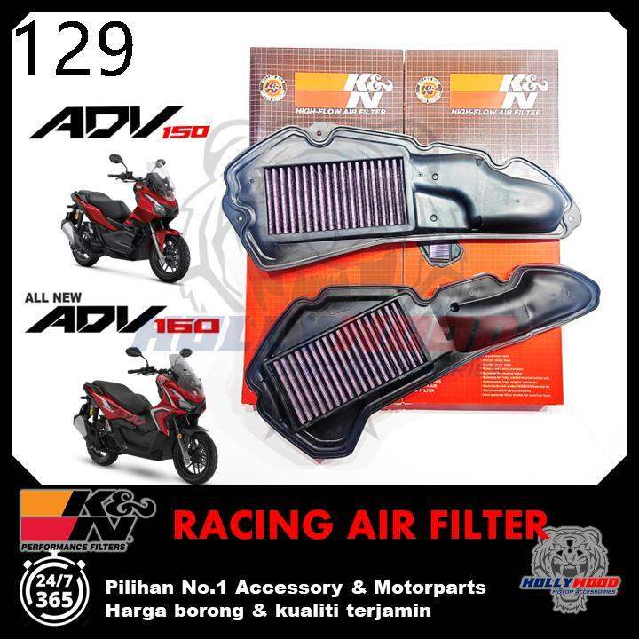 parts HONDA ADV150 ADV160 KN RACING AIR FILTER NO.1 AIR FLOW HIGH PERFORMANCE POWERFULL YOUR