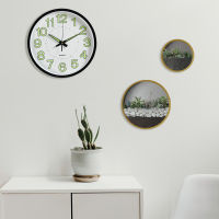12 Luminous Clock Round Digital Clock Silent Quartz Watch 10 Wall Clocks Simple Hanging Wall Clocks Home Bedroom Decoration