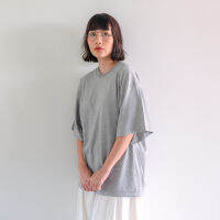 Fortune Palette เสื้อ Oversized T-Shirt สี Grey ฟรีไซส์