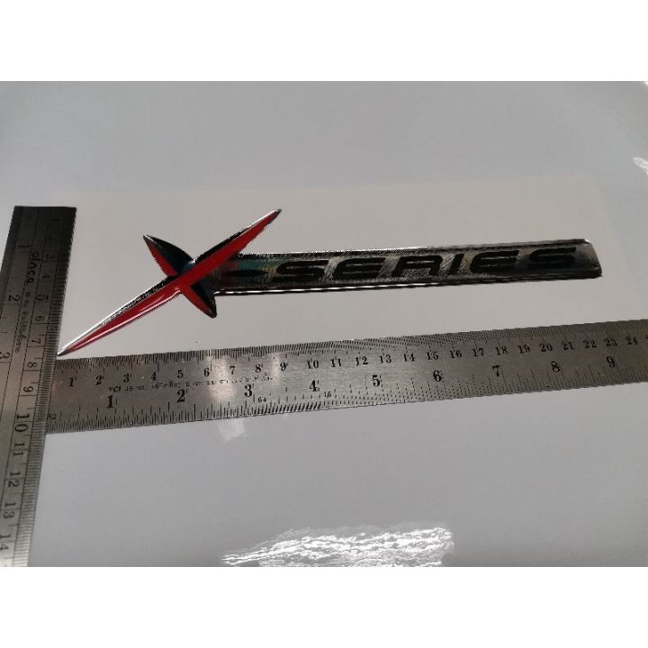 สติ๊กเกอร์เทเรซิ่นอย่างดี-คำว่า-x-series-สำหรับติดรถ-isuzu-อีซูซุ-sticker-xseries-ติดรถ-แต่งรถ