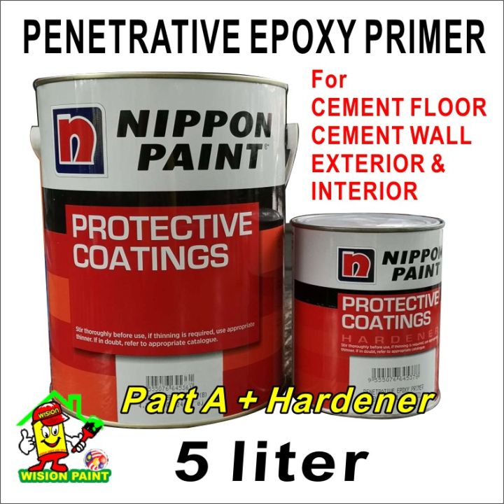 5L PENETRATIVE EPOXY PRIMER NIPPON PAINT PROTECTIVE COATINGS FOR CEMENT ...