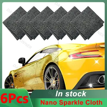 4Pcs Nano Sparkle Cloth for Car Scratches, Nano Magic Repairing