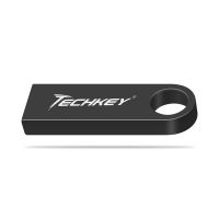 New TECHKEY pen drive 128GB 64GB 16GB флешка Mini waterproof metal pendrive 32GB 8GB 4GB usb flash drives USB 2.0 gift