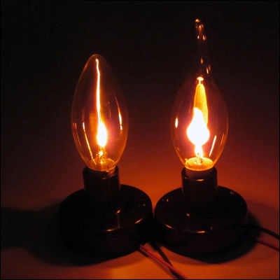 1pcs FlameCandle Shapes E14 3W Fire LED Light Edison Bulb Lighting Vintage Flickering Effect Tungsten Novel Candle Tip Lamp