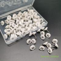 100Pcs Round Numbered Pushpins Map Pins Decorative Thumb Tacks for Office School Bulletin Boards Photo Wall Decoration Clips Pins Tacks