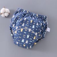 【CW】 Reusable Diaper Cover Cotton Baby Training Pants Infant Boys Nappies PantNappy Changing