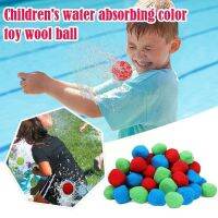 【cw】 5/10pcs Absorbent Cotton Balls Reusable Beach Wool Color Fun S K3B8 ！