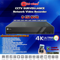 Hi-View เครื่องบันทึกกล้องวงจรปิด NVR 8 CH รุ่น HP-9708-AI