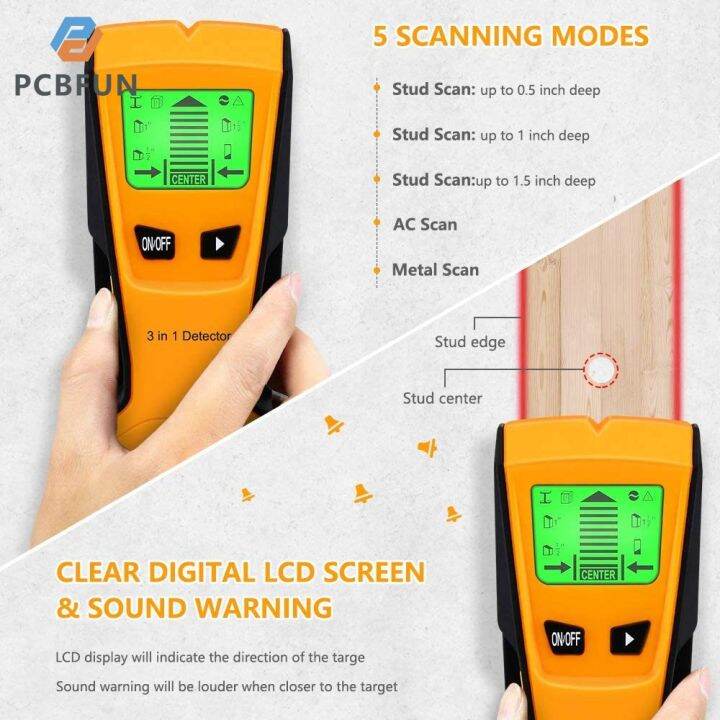 pcbfun-เครื่องตรวจจับไม้โลหะความแม่นยำในการจัดตำแหน่งคานสแกนเนอร์โลหะเครื่องตรวจจับไม้สามในหนึ่งตัวตรวจจับกำแพงหน้าจอ-lcd-การจัดตำแหน่งที่แม่นยำเครื่องมือวัดความหนาเครื่องสแกนลำแสงติดผนัง