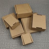 【hot】 50pcs Thick carton box Paper Small Cardboard Jewelry Blank Corrugated