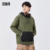 Semir เสื้อสเวตเตอร์ผู้ชายตัวอักษรหลวม2022ฤดูใบไม้ผลิและฤดูใบไม้ร่วงเทรนด์แฟชั่นใหม่ Hoodies คลุมด้วยผ้า