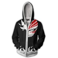 3D แฟชั่น Unisex Bleach Hoody อะนิเมะพิมพ์ลำลองแจ็คเก็ตเสื้อกันหนาวหมวกเสื้อ