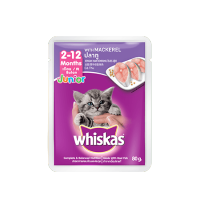 Whiskas อาหารเปียกแมว สำหรับลูกแมว และ แมวแก่